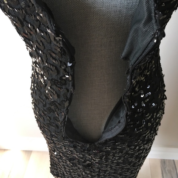 David Rose Sequin Black Dress - Picture 6 of 9